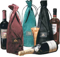Leather Wine Tote Bags